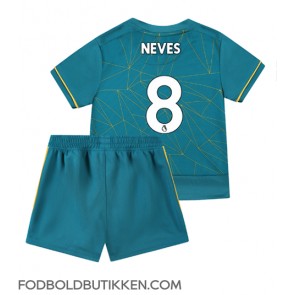 Wolves Ruben Neves #8 Udebanetrøje Børn 2022-23 Kortærmet (+ Korte bukser)